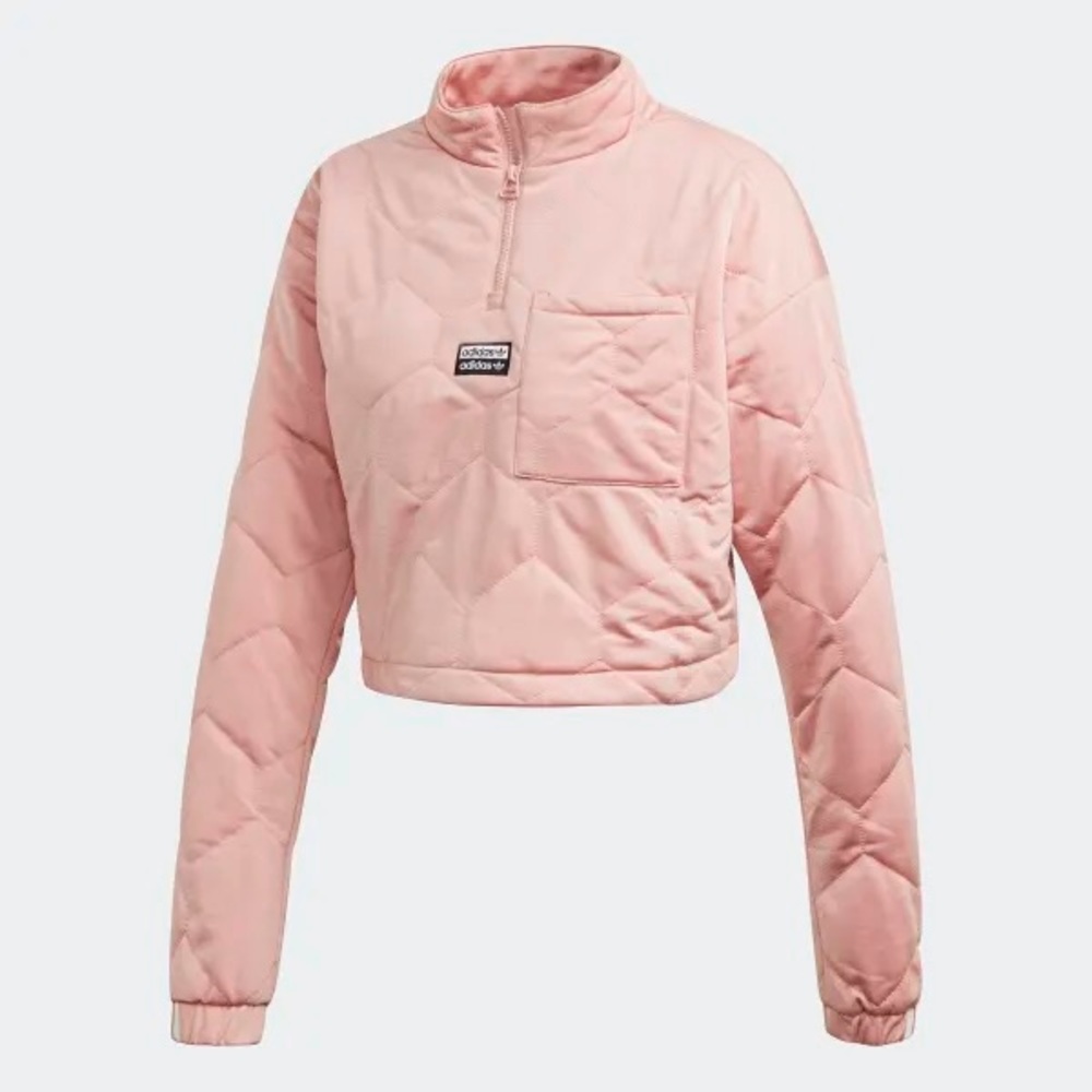 Pink adidas quarter zip